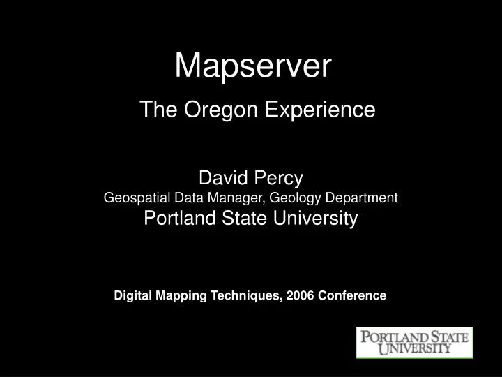 mapserver the oregon experience