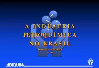 A I N D Ú S T R I A PETROQ U Í M I C A N O B R A S I L Apresentação na BOVESPA 6.11.03