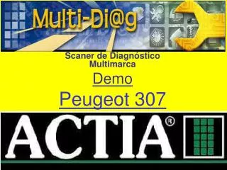 Scaner de Diagnóstico Multimarca Demo Peugeot 307