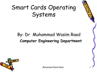 Smart Cards Operating Systems
