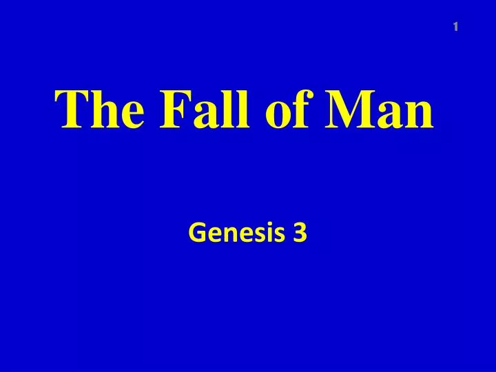 the fall of man