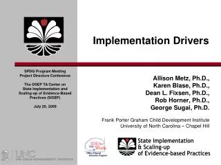 Implementation Drivers