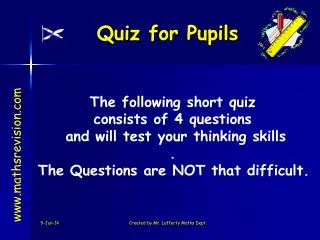 Quiz for Pupils