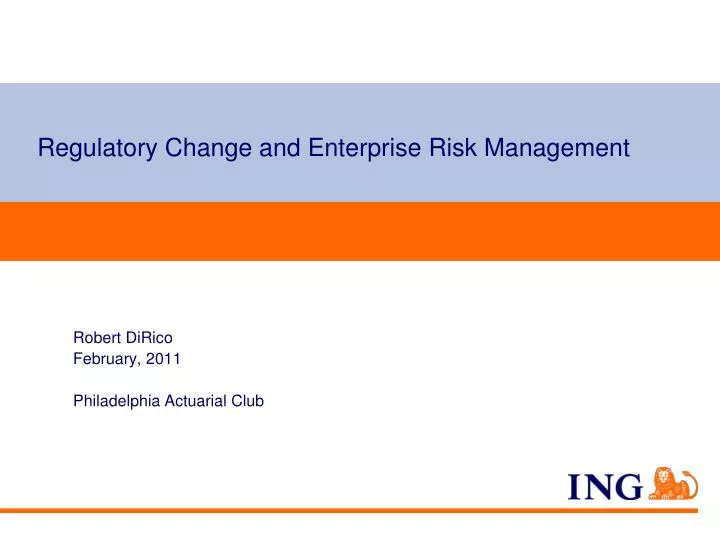 regulatory change and enterprise risk management