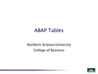 ABAP Tables