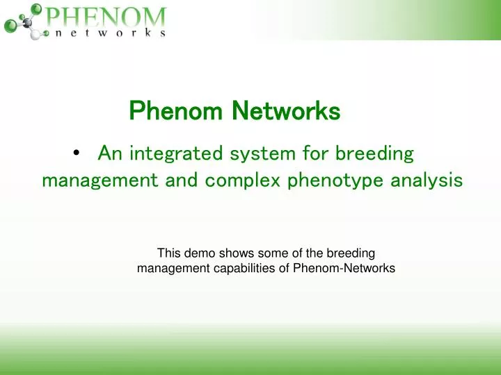 phenom networks