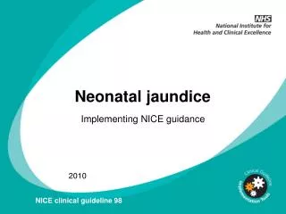 Neonatal jaundice