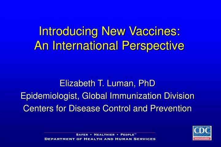 introducing new vaccines an international perspective