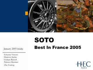 SOTO Best In France 2005