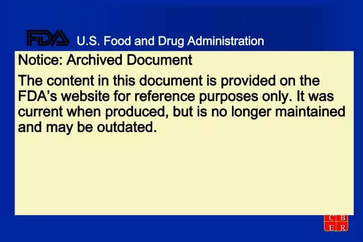 u s food and drug administration