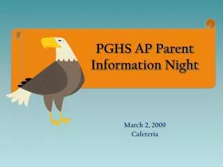 PGHS AP Parent Information Night