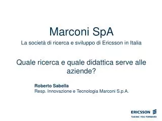 Marconi SpA