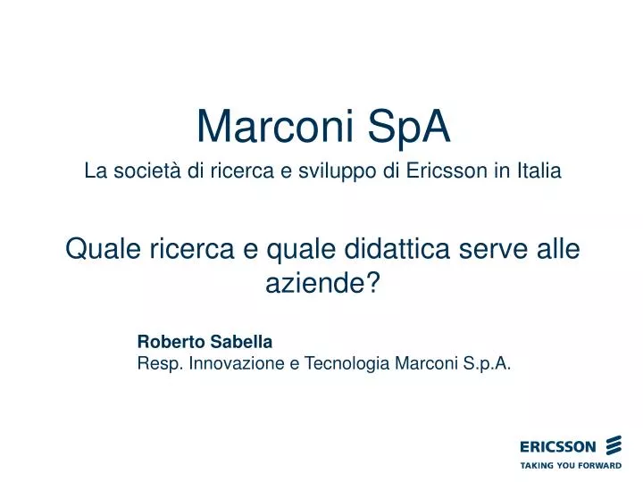 marconi spa