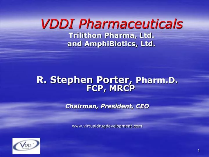 vddi pharmaceuticals trilithon pharma ltd and amphibiotics ltd