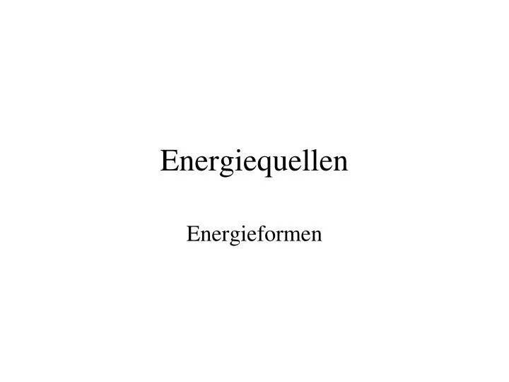 energiequellen