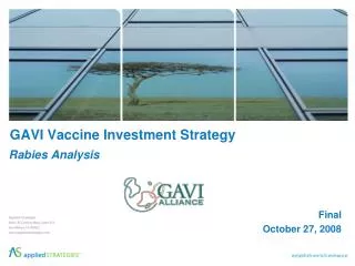 GAVI Vaccine Investment Strategy