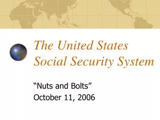 The United States Social Security System