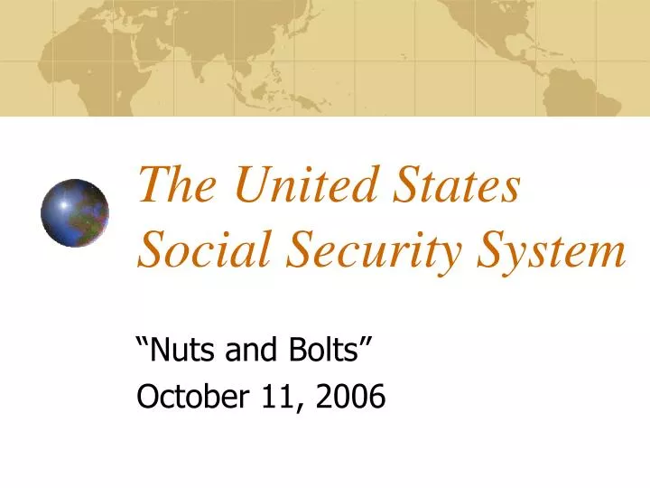 the united states social security system