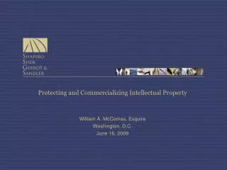 Protecting and Commercializing Intellectual Property