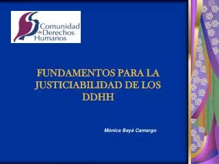 fundamentos para la justiciabilidad de los ddhh