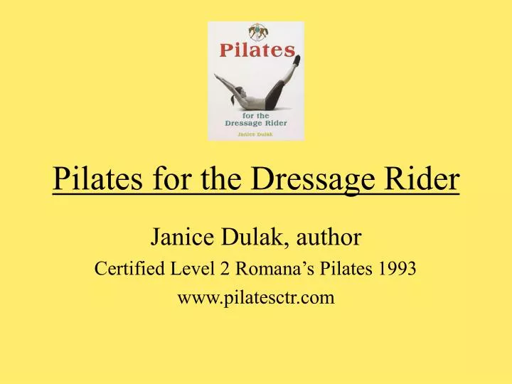 pilates for the dressage rider