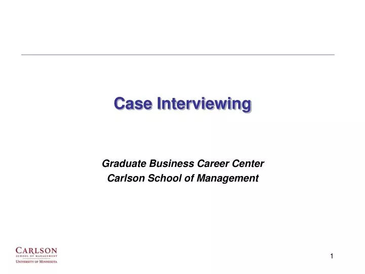 case interviewing