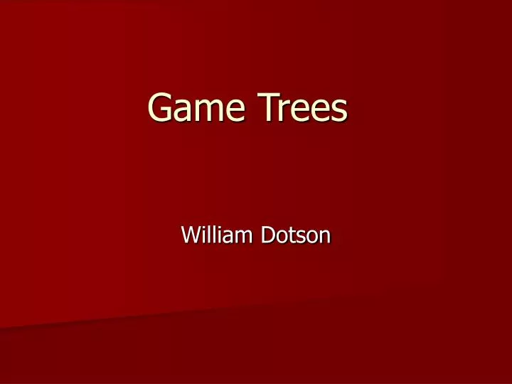 game trees