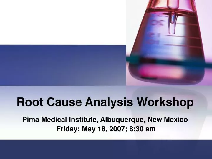 root cause analysis workshop