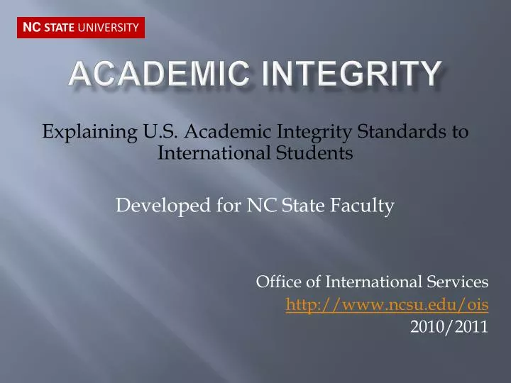 academic integrity