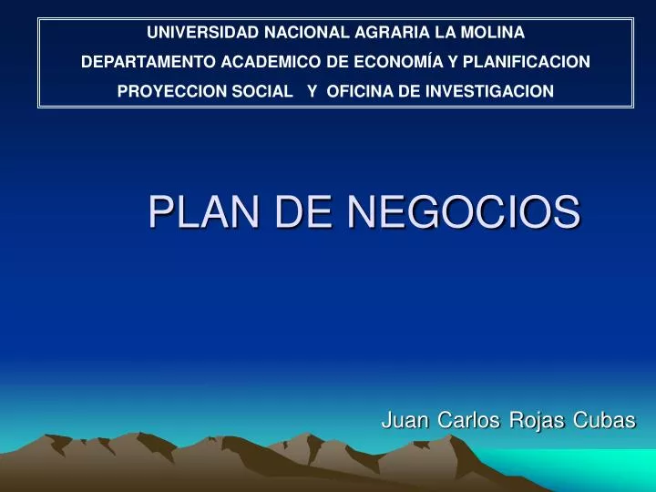 plan de negocios