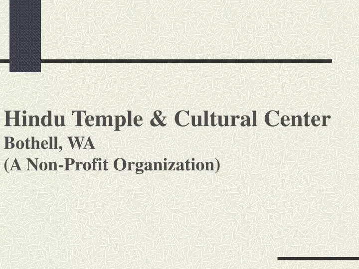 hindu temple cultural center bothell wa a non profit organization
