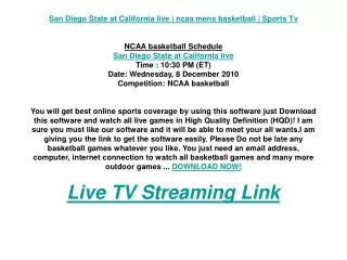 San Diego State at California live | ncaa mens basketball |
