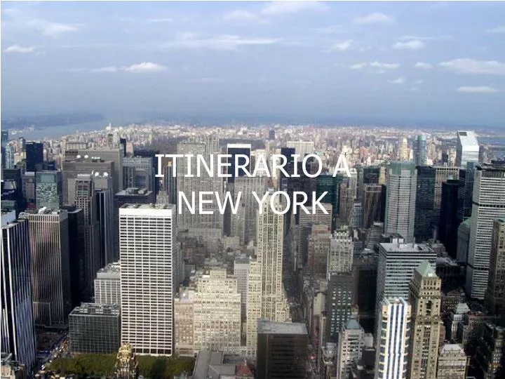 itinerario a new york