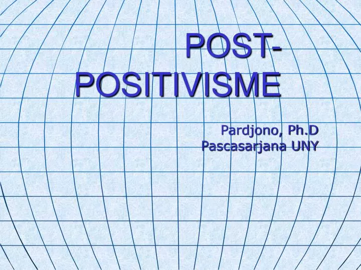 post positivisme
