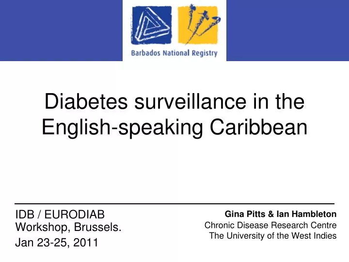 diabetes surveillance in the english speaking caribbean