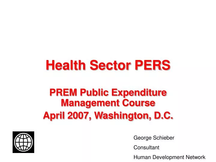 health sector pers