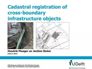 Cadastral registration of cross-boundary infrastructure objects
