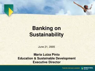 Maria Luiza Pinto Education &amp; Sustainable Development Executive Director