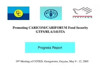 19 th Meeting of COTED, Georgetown, Guyana, May 9 - 12, 2005