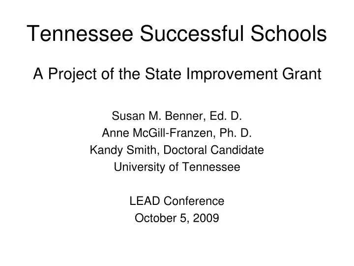 tennessee successful schools