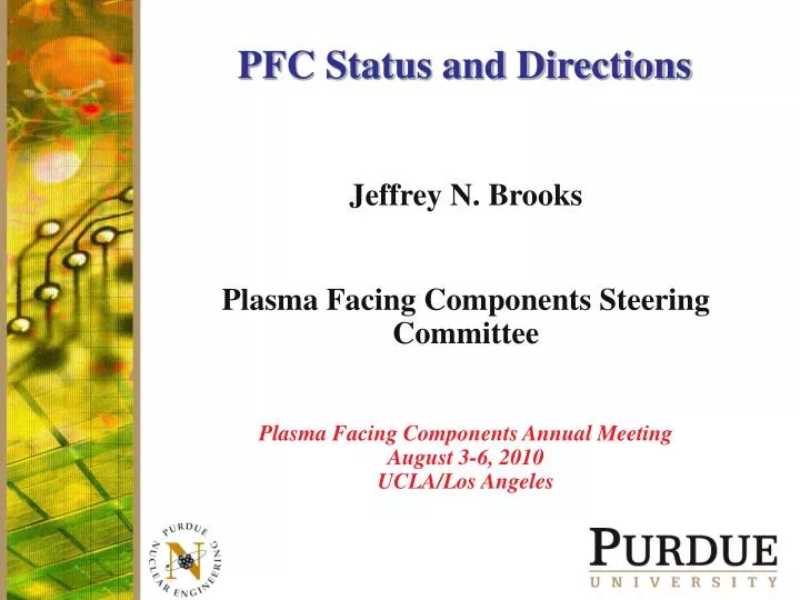 pfc status and directions