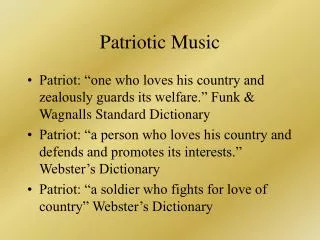 Patriotic Music
