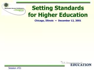 Setting Standards for Higher Education