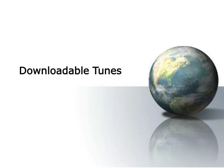 downloadable tunes