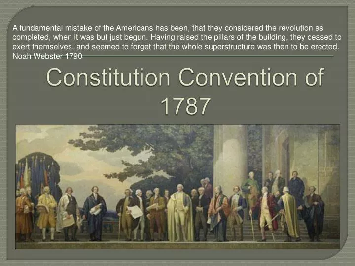 constitution convention of 1787