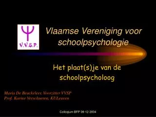 Vlaamse Vereniging voor schoolpsychologie