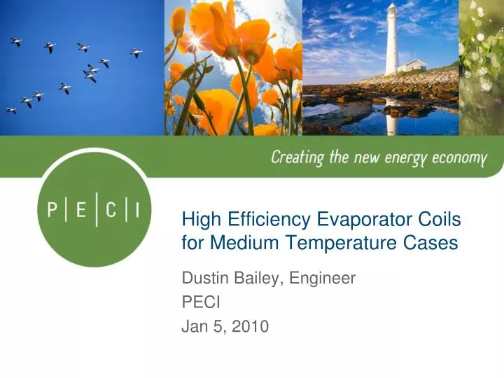 high efficiency evaporator coils for medium temperature cases