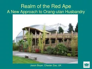 Realm of the Red Ape A New Approach to Orang-utan Husbandry