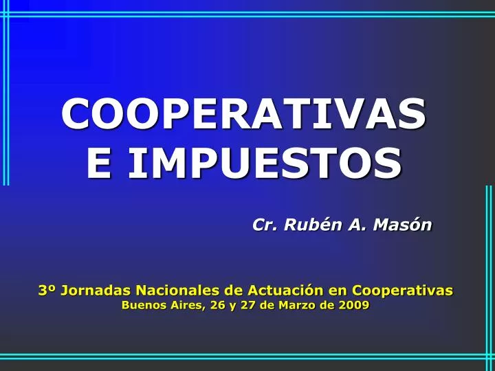 cooperativas e impuestos cr rub n a mas n