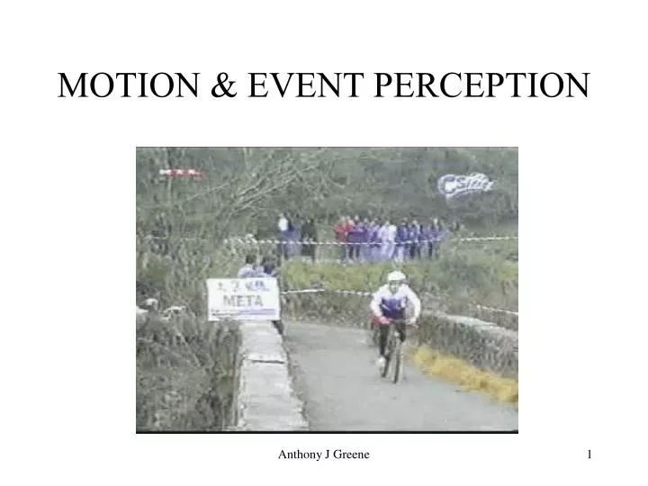motion event perception
